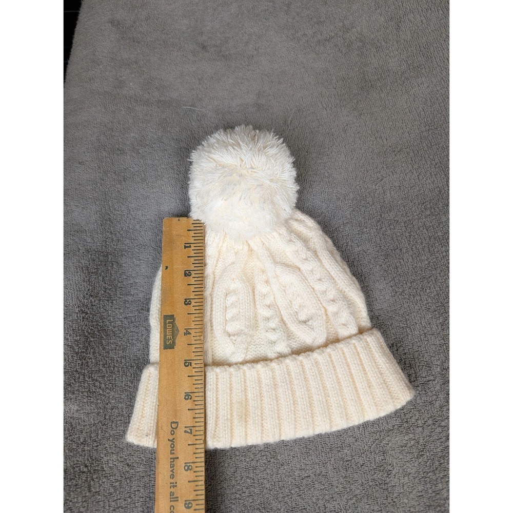 Gap‎ Kids White Cable Knit Winter Hat
